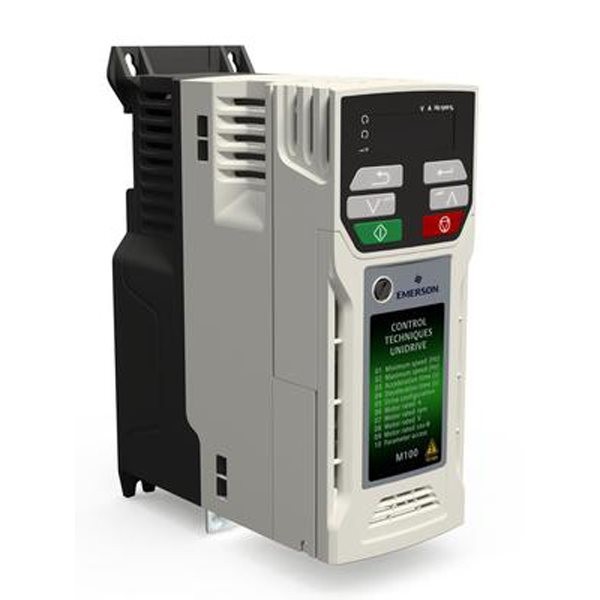 58bc5f_UnidriveM200.jpg Unidrive M201, W/Pot, 460VAC, Max Cont Output Current (hp): Normal Duty – 13.5A (7.5HP), Heavy Duty – 13.5A (7.5), Marca Emerson (USA) Control Techniques (GB)