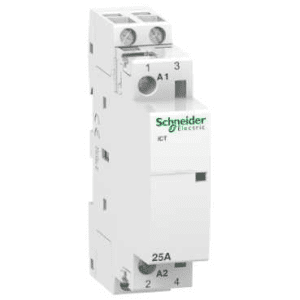 CONTACTOR CT P/ CONTROL DE ALUMBRADO BIPOLAR 2NA 25A. TEN. 230-240VAC.
