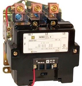 CONTACTOR  NEMA SIZE 4-135A. MOTOR 230VAC.-480VAC. 3-5HP TEN.120VAC.AC