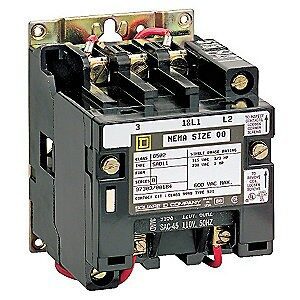 CONTACTOR  NEMA SIZE 3-90A. MOTOR 230VAC.-480VAC. 3-5HP TEN.120VAC.AC