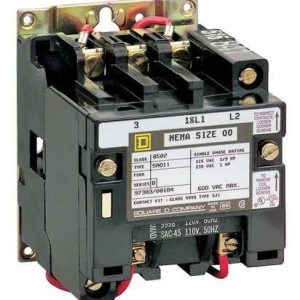CONTACTOR  NEMA SIZE  0-18 A. MOTOR 230VAC.-480VAC. 3-5HP TEN.120VAC.AC