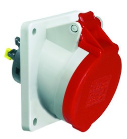 PANEL TOMACORRIENTE DE MONTAJE  EN ANGULO 32A 4P(3P+PE) 380/415V IP44