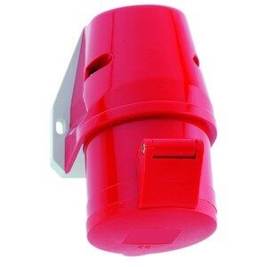 TOMACORRIENTE C/FIJACION EXTERNA 32A 4P(3P+PE) 380/415V IP44 ROJO RAL 3000