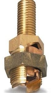 CONECTOR DE COMPRESIÓN P/ PUESTA A TIERRA CON PERNO LARGO PARA CABLES 2/0 – 2 STRANDED, 2 SÓLIDO, TAMAÑO DE VÁSTAGO 1/2-13 X 3/4