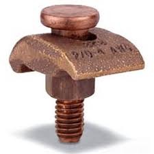 CONECTOR DE COMPRESION P/PUESTA A TIERRA CON ABRAZADERA PARA CABLE RANGO 4SOL.- 2/0STR