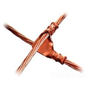 CONECTOR DE COMPRESION P/ PUESTA A TIERRA P/ CABLE  RANGO 4 SOL. -2/0 STR
