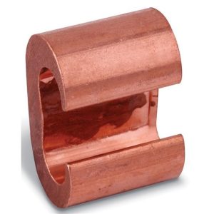 CONECTOR DE COMPRESION P/ PUESTA A TIERRA EN FORMA DE C, P/CABLE RANGO 3/0 STR. -250 KCMIL TAP#6 SOL 2/0 AWG