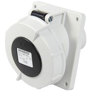 TOMACORRIENTE EMPOTRABLE 32A 3P+T 500V NEGRO 7H