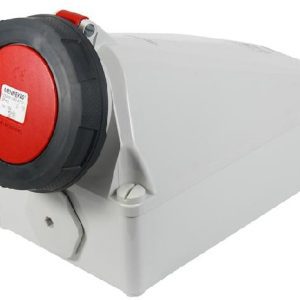 TOMACORRIENTE VISIBLE 125A 3P+T 415V ROJO 6H