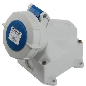 TOMACORRIENTE VISIBLE 16A 3P+T 250V AZUL 9H