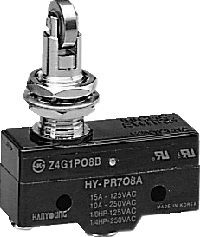 MICRO SWITCH PIVOTE C/ ROSCA Y RONDANA METAL