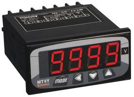 MEDIDOR DE VOLTAJE DC, LED, W72xH36mm, 4-Digit, 0-500V Input, Indication Only, 100-240 VAC