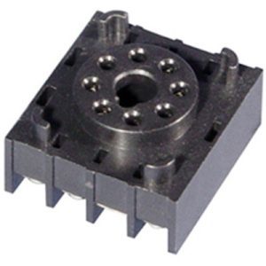 BASE P/RELE ENCAPSULADO DE 8P RIEL DINDE SENSOR FIBRA OPTICA SAL. PNP 12-24VDC