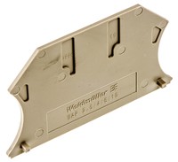 Tapa final 1.5mm, beige oscuro, para bornera WDU 2.5…10 ( WAP 2.5-10 )