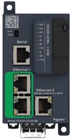 Controlador Logico Modicon M251, – Ent, – Sal, com: Ethernet+2Serie, 24 VDC