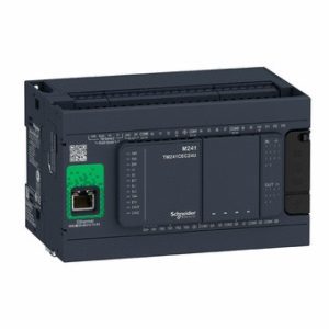 Controlador Lógico Modicon M241, 14 Ent.PNP/NPN 24VDC, 4 Sal. PNP+6 Relay, com:Ethernet+Serie, 110-240 VAC