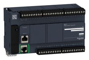 Controlador Logico Modicon M221, 24 Ent. PNP/NPN, 16 Sal.Rele, 2EA (0-10VDC), Com: Ethernet + Serie,	110-240 VAC