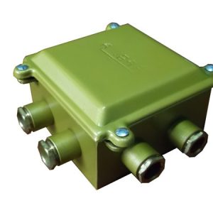 CAJA DE DERIVACION CUADRADA PLUS 8 SALIDAS- PRENSA ESTOPA DE BRONCE