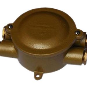 CAJA DE DERIVACIÓN CIRCULAR DE BRONCE 4 SALD. PARALELAS