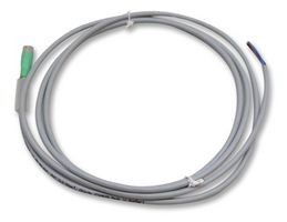 Cable conector recto, M8, 3 hilos DC, 3 pines, cable 2m, PVC