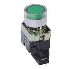 PULSADOR VERDE LUMINOSO 220VAC NP2