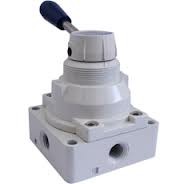 VALVULA CONMUTADORA C/SEGURO 5/3 DE 1/2″ NPT 4HV430-15LT