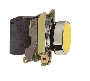 PULSADOR AMARILLO CON RETORNO 22MM XB